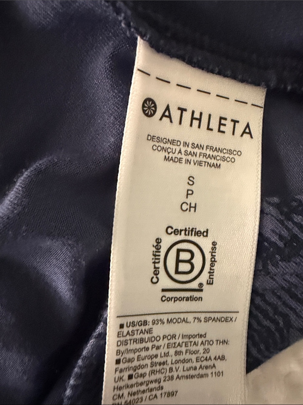 Athleta Dark Navy Textured Tank Midi Dress - Picture 4 of 4